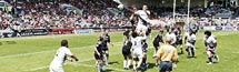 rugby TOP 14 : match  la maison du Stade Toulousain contre l'Aviron Bayonnais